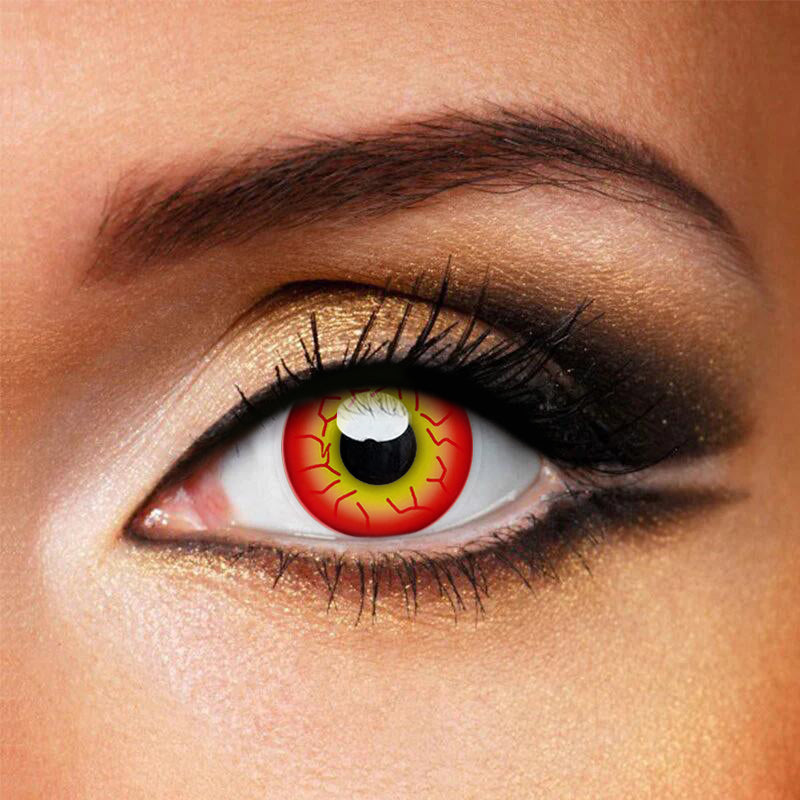 Sith Darth Maul Red Yellow Cosplay Halloween Contact Lenses