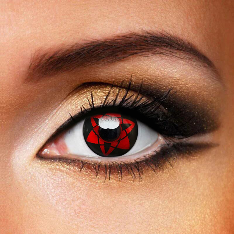 Sharingan NARUTO UCHIHA SASUKE Cosplay Halloween Contact Lenses