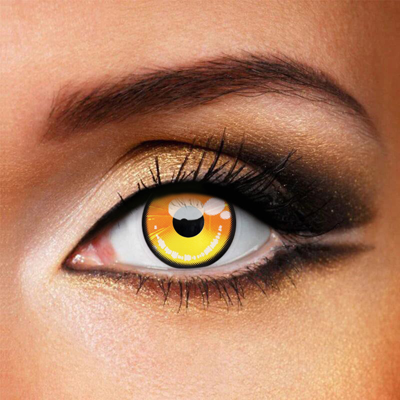 Anime 2 Sunflash Gold Yellow Costume Contacts