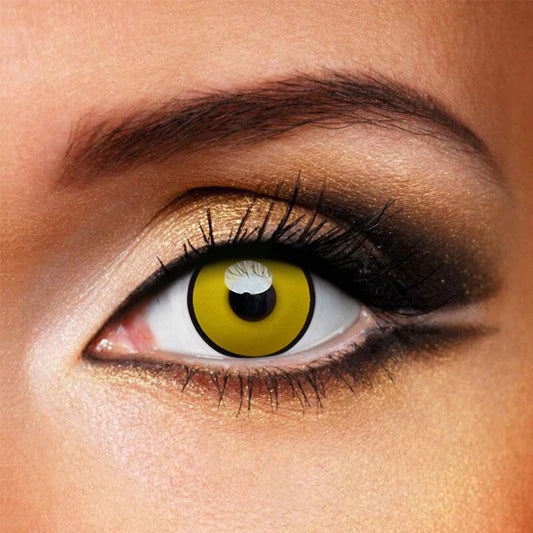 Mad Hatter Yellow Gold Cosplay Halloween Contact Lenses