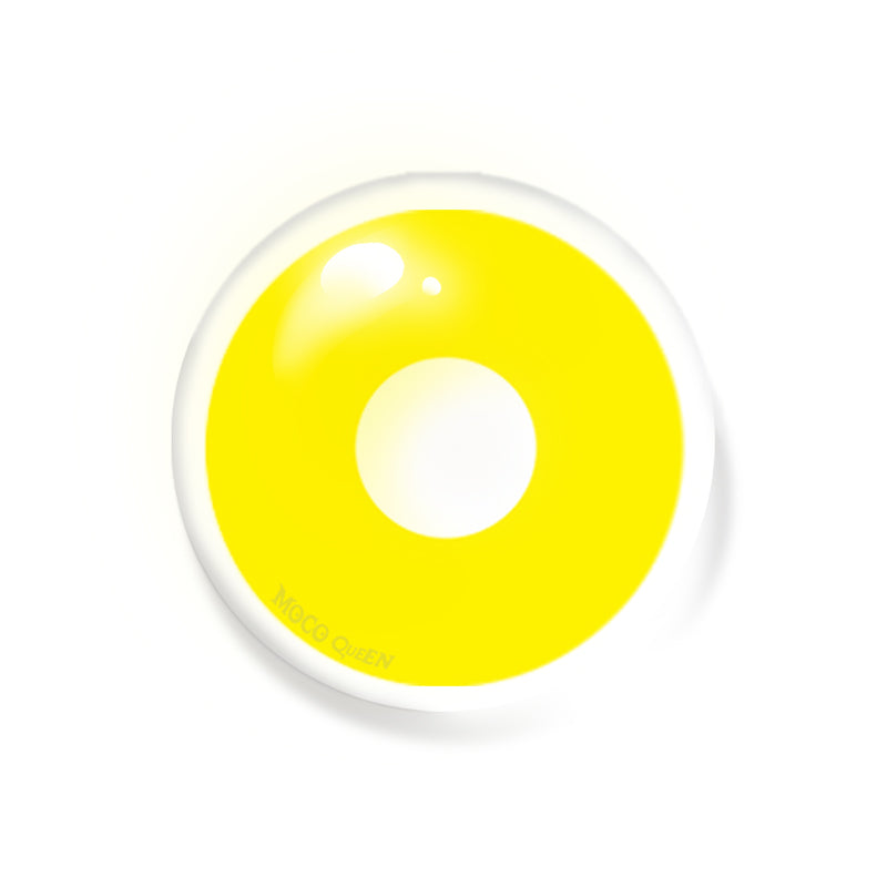 UV Glow Yellow Halloween Contacts (UV Function)