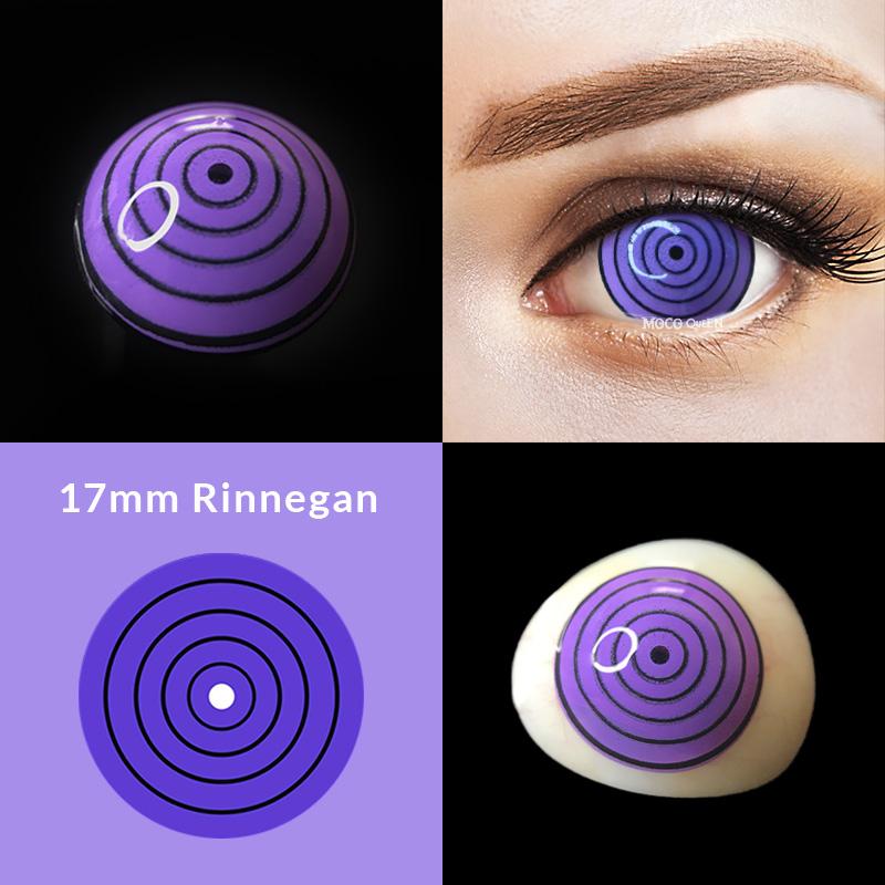 Sharingan NARUTO Rinnegan Purple  17mm Mini Sclera Contact Lenses