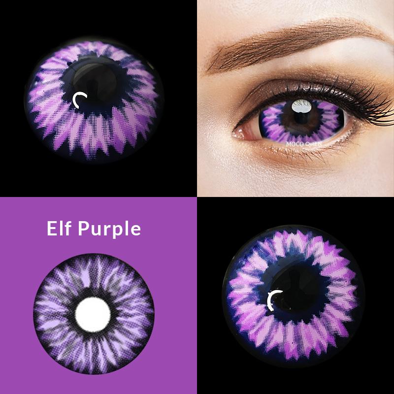 Purple Elf Eye Sclera 22mm Contacts