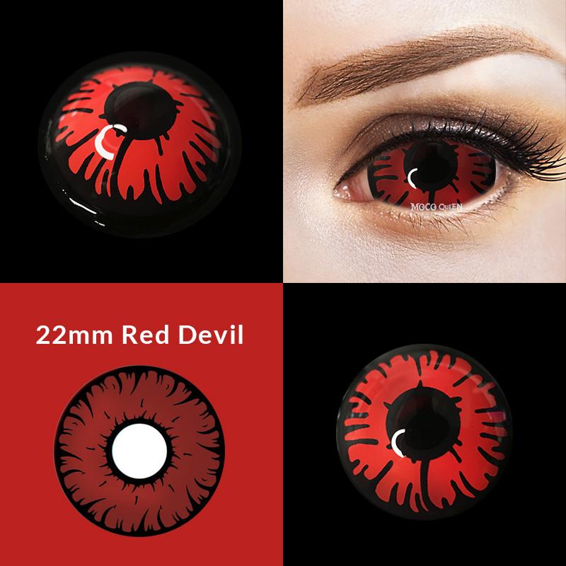 Red Devil Eye Sclera 22mm Contacts