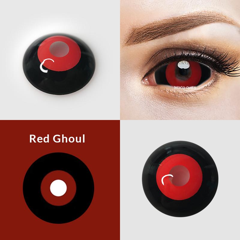 Tokyo Ghoul Red & Black Sclera 22mm contacts | Rize Kamishiro