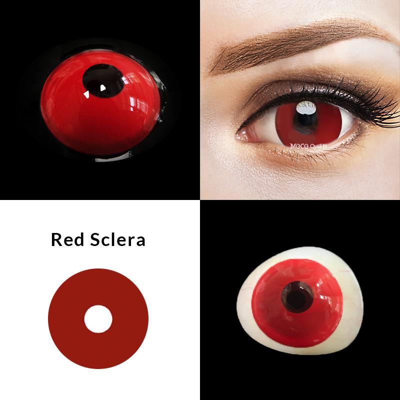 Halloween Red Mini Sclera 17mm Contacts