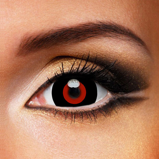 Tokyo Ghoul Red Black 17mm Mini Sclera Cosplay Halloween Contact Lenses
